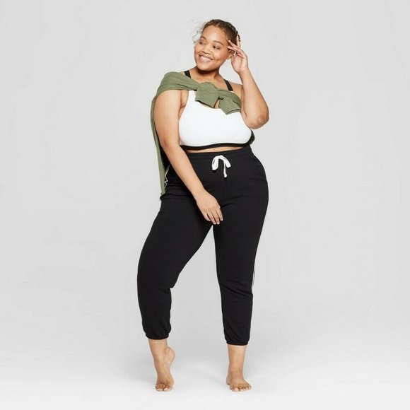 Colsie Pants - NWT COLSIE BLACK/WHITE STRIPE JOGGER SWEATPANTS 3X